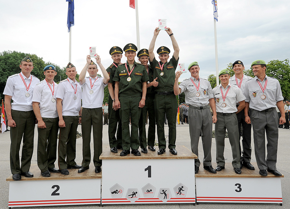 Das österreichische Team holte hinter Russland und Weißrussland den dritten Platz. (Foto: Bundesheer/Gerhard Seeger)