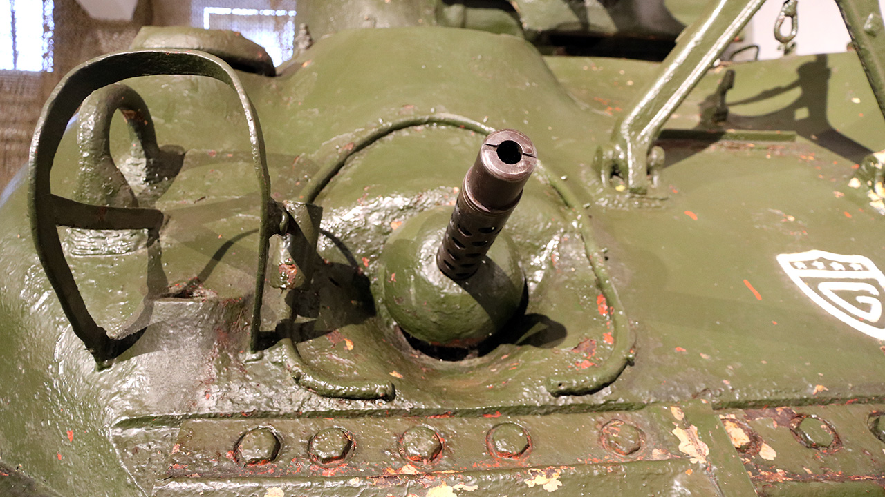 Bug-MG (Browning-MG .30 cal) des „Grizzly“. (Foto: RedTD/Nikischer)