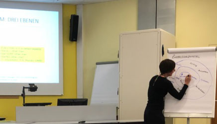 Dr. Steixner erklärt objektive und subjektive Kultur. (Foto: M. Barthou)