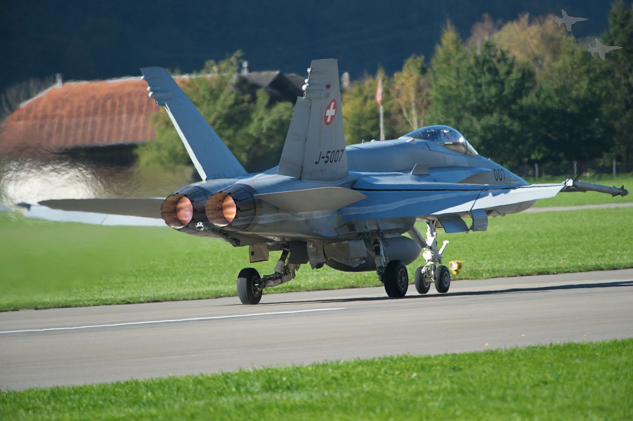 F/A-18 der Schweizer Luftwaffe. (Foto: Peter Gronemann/CC BY 2.0)