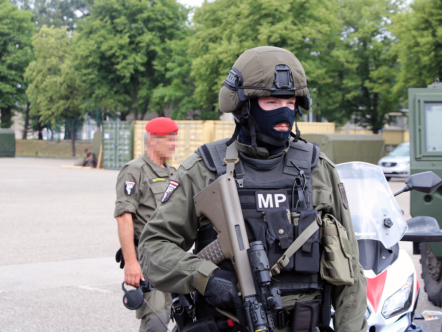 Militärpolizisten des Österreichischen Bundesheeres. (Foto: RedTD/Nikischer)