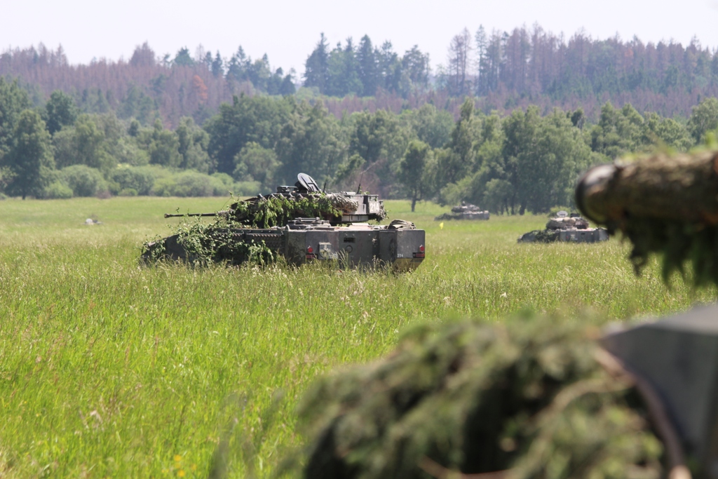 Panzergrenadiere voraus! Schützenpanzer Ulan übernehmen die Angriffsspitze um die nächste Ortschaft zu nehmen. (Foto: Zanko)