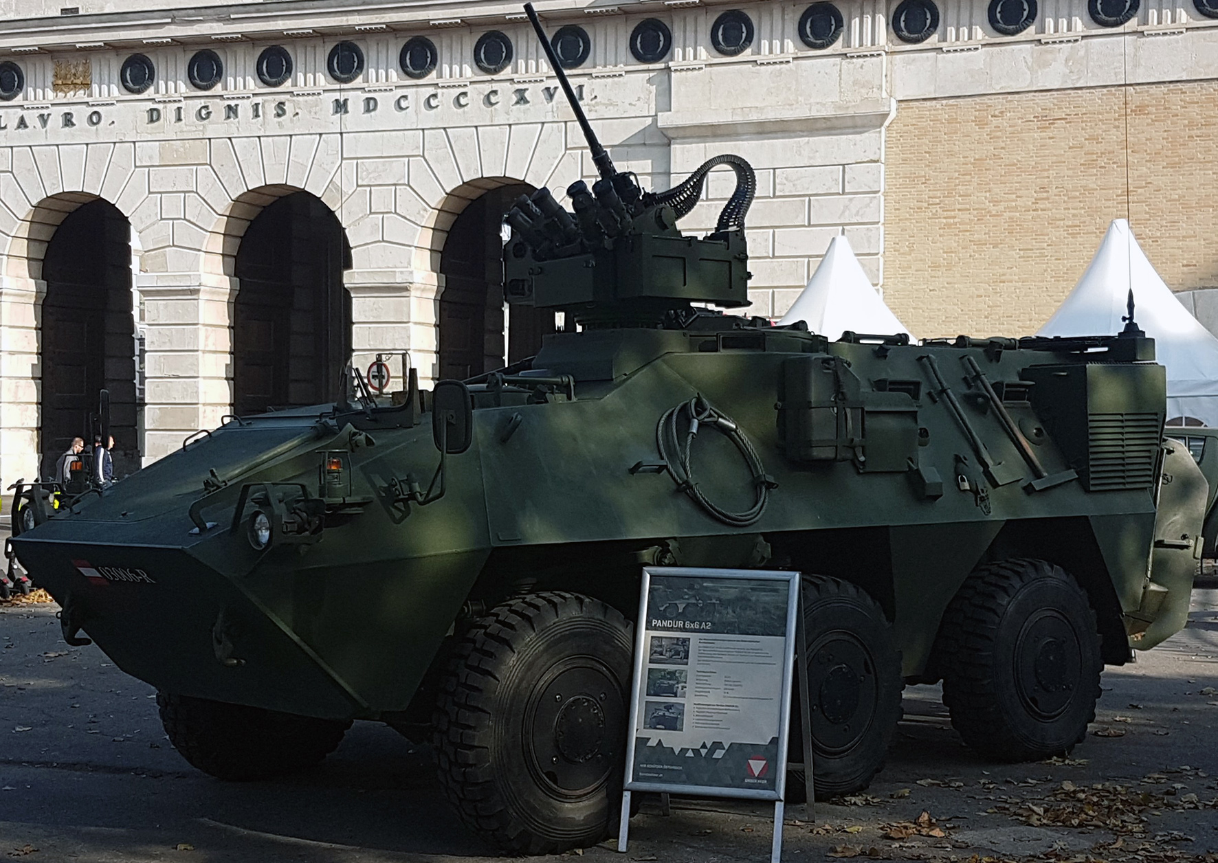 Der Mannschaftstransportpanzer Pandur "Evolution" ist der neueste und leistungsfähigste Radpanzer des Bundesheeres. (Foto: RedTD/Togl)