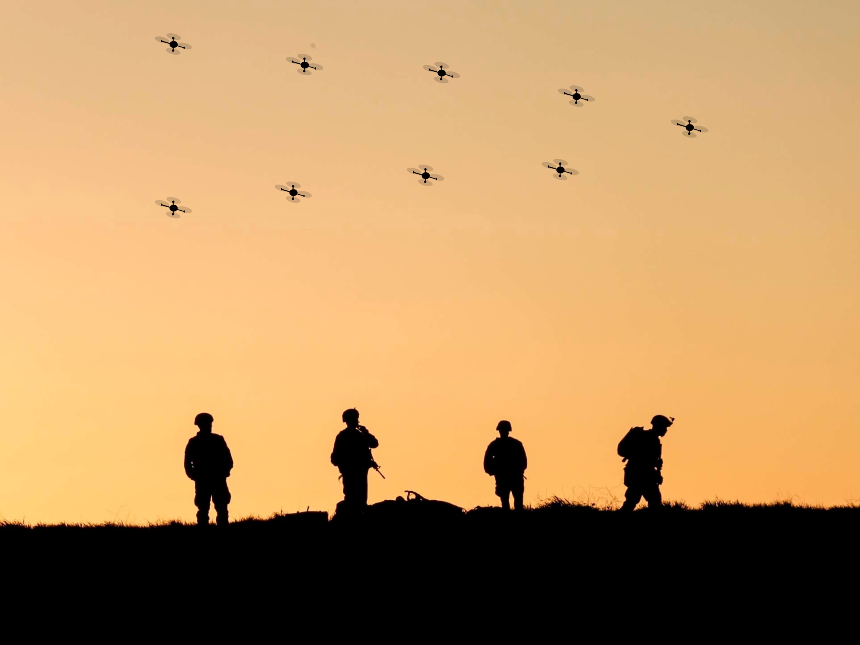 US-amerikanische und indische militärische Forschungseinrichtungen suchen derzeit nach Möglichkeiten, um Drohnenschwärme abzuwehren. (Symbolfoto: U.S. Army, gemeinfrei)