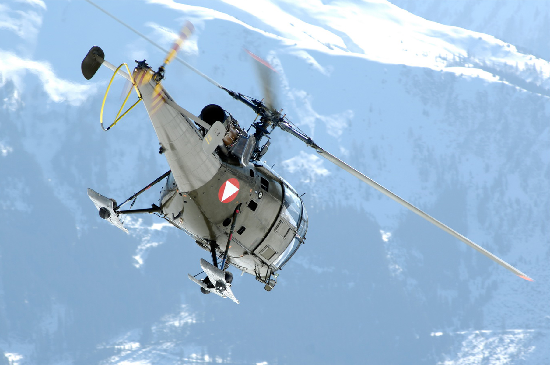 Eine „Alouette“ III im Gebirge. (Foto: ÖBH/Gorup)
