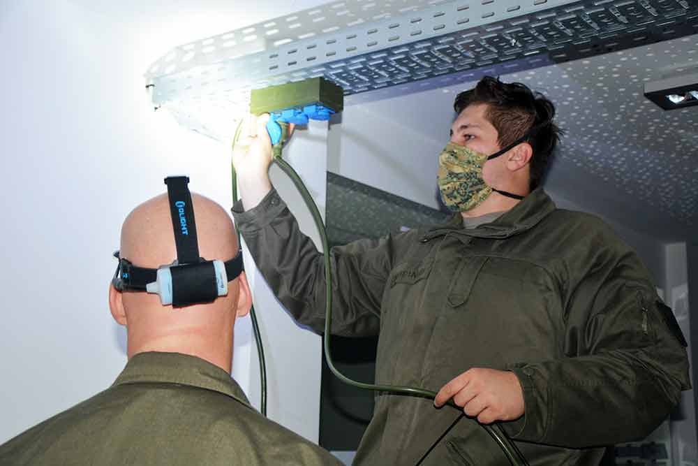 Das Wiener Gardebataillon übt Stromausfalls-Szenario in Maria-Theresien-Kaserne in Wien Hietzing. (FOTO: Bundesheer)