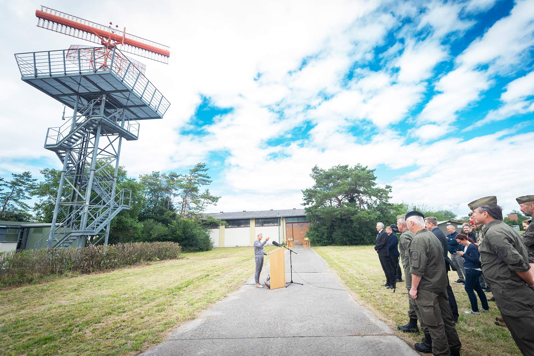 Baubeginn für die neue Flugplatzradaranlage am Fliegerhorst in Langenlebarn. (Foto: Bundesheer/Carina Karlovits)