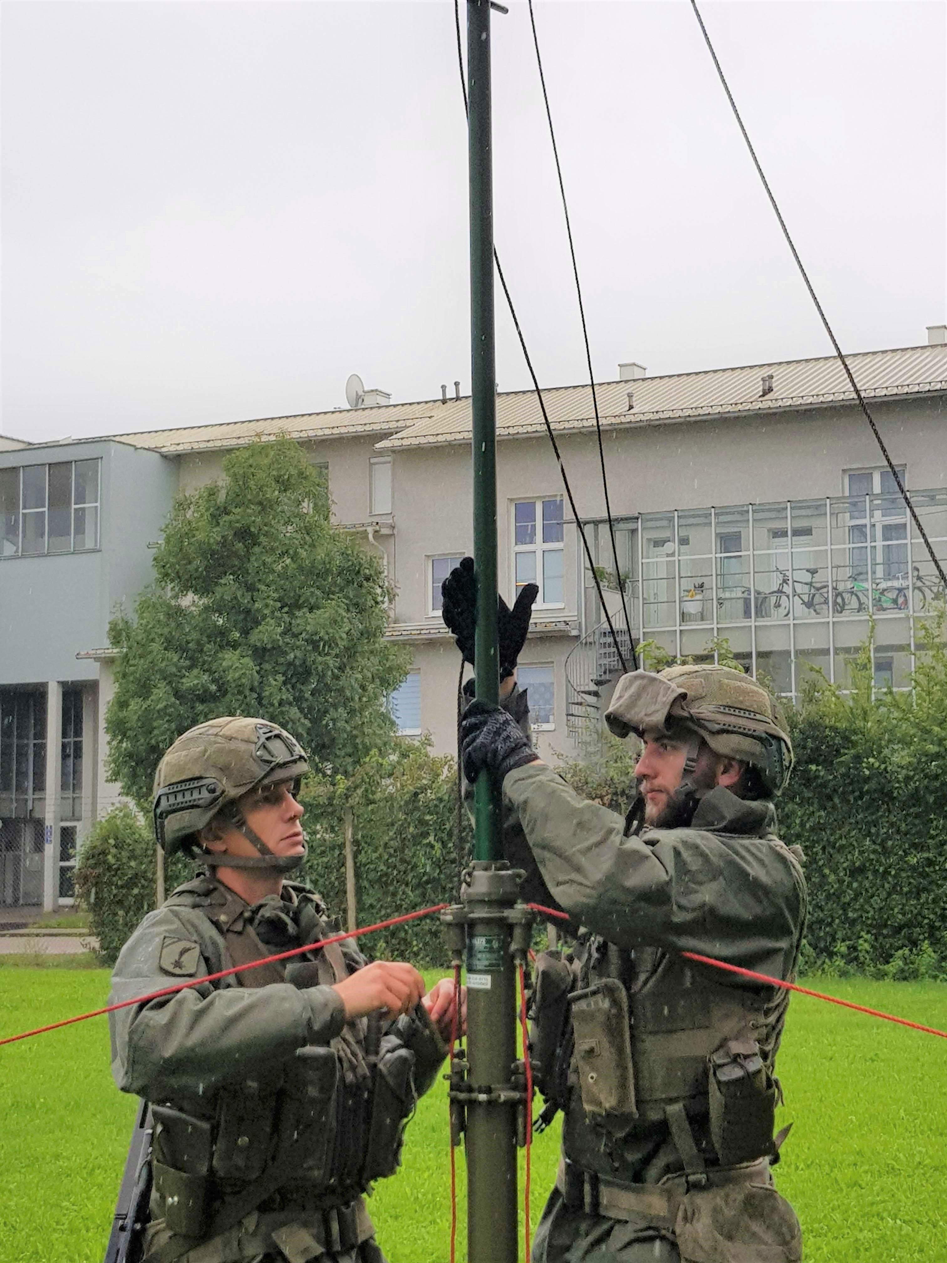 Die Fernmelder stellten die Kommunikation zwischen den Bundesländern sicher. (Foto: Bundesheer)