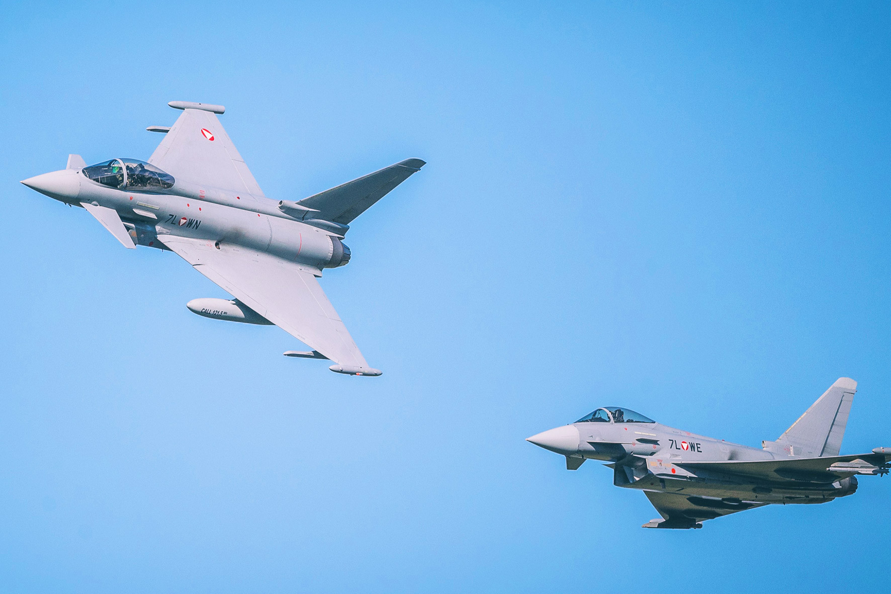 Auch die Eurofighter sind bei der Luftraumüberwachung im Einsatz. (Symbolbild: Bundesheer; Flickr)